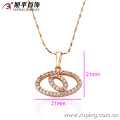 31822 Xuping acabamento requintado bem design refinado pingente de ouro oval em forma de zircão cúbico gemstone